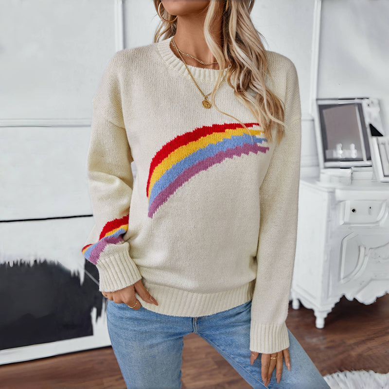 R&B | Regenbogen Strickpullover