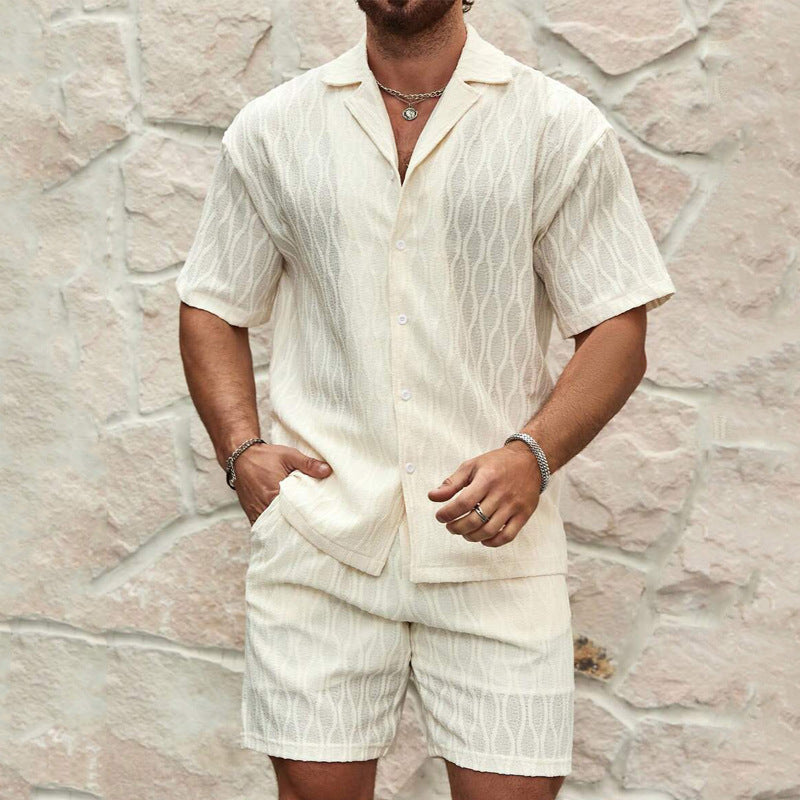 R&B | Set Herren Sommer mit Hemd und Shorts