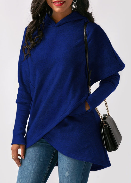R&B | Hoodie - Damen Herbst Trendy Asymmetrischer Hoodie