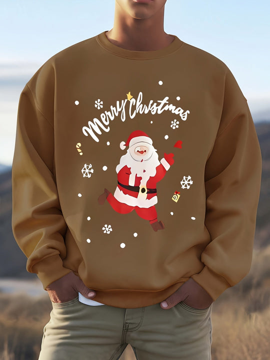 R&B | Sweatshirt mit Weihnachtsmotiv Baumwolle Frohe Weihnachten Design