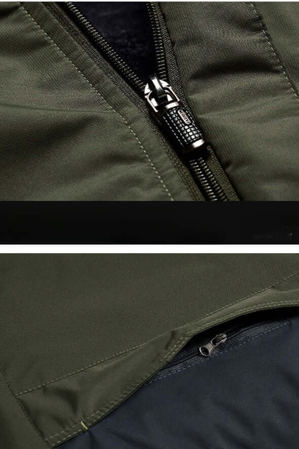 R&B | Herren wasserdichte fleecegefütterte Winterjacke