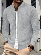 R&B | Elegante Jacke mit Reißverschluss Baumwollmischung Stilvoll und Bequem