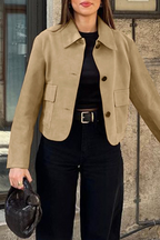 R&B | Freizeitjacke mit Durchgeknöpftem Hemdkragen
