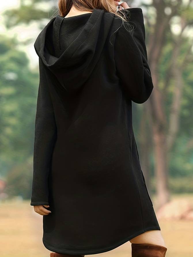 R&B | Kapuzenpullover Kleid mit Kapuze und Kängurutasche