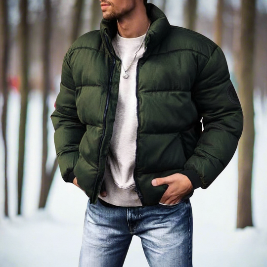 R&B | Daunenjacke Isolierend und Leicht Hoher Kragen Gestepptes Design Winddicht und Warm