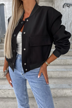 R&B | Bomberjacke mit Taschen Polyester-mischung Klassisch und Zeitlos