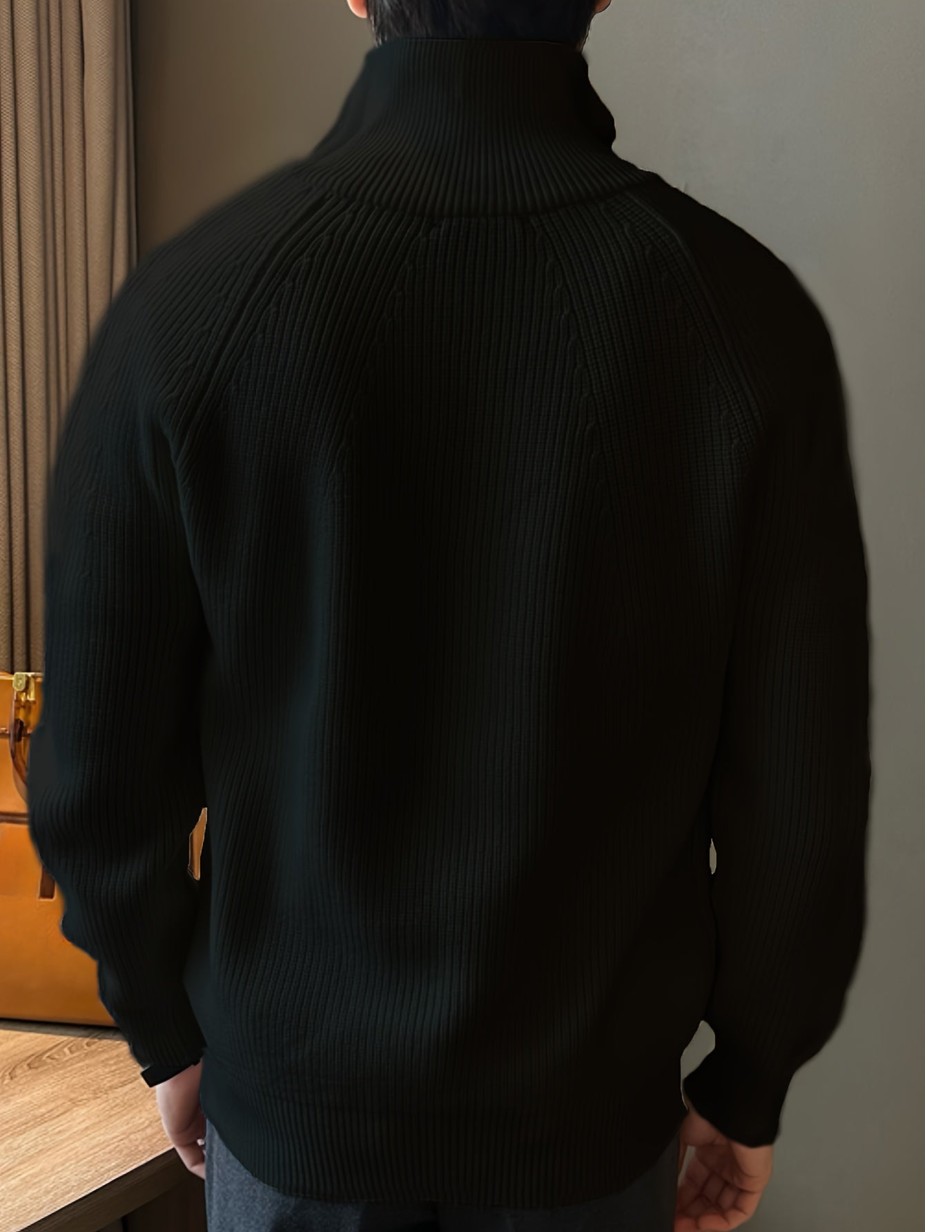 R&B | Strickjacke mit Reißverschluss und Hohem Kragen Weich und Komfortabel Acryl