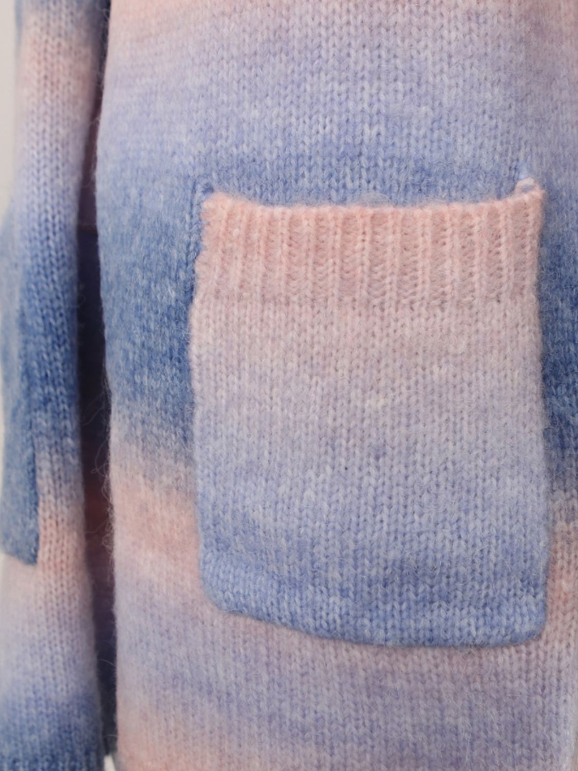 R&B | Engel Flügel Vollgröße Gefütterte Offene Vorderansicht Gradient Cardigan
