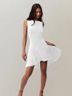 R&B | Ärmelloses Kleid mit Kragen