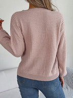 R&B | Sweater - Strukturstrick Rundhals Pullover