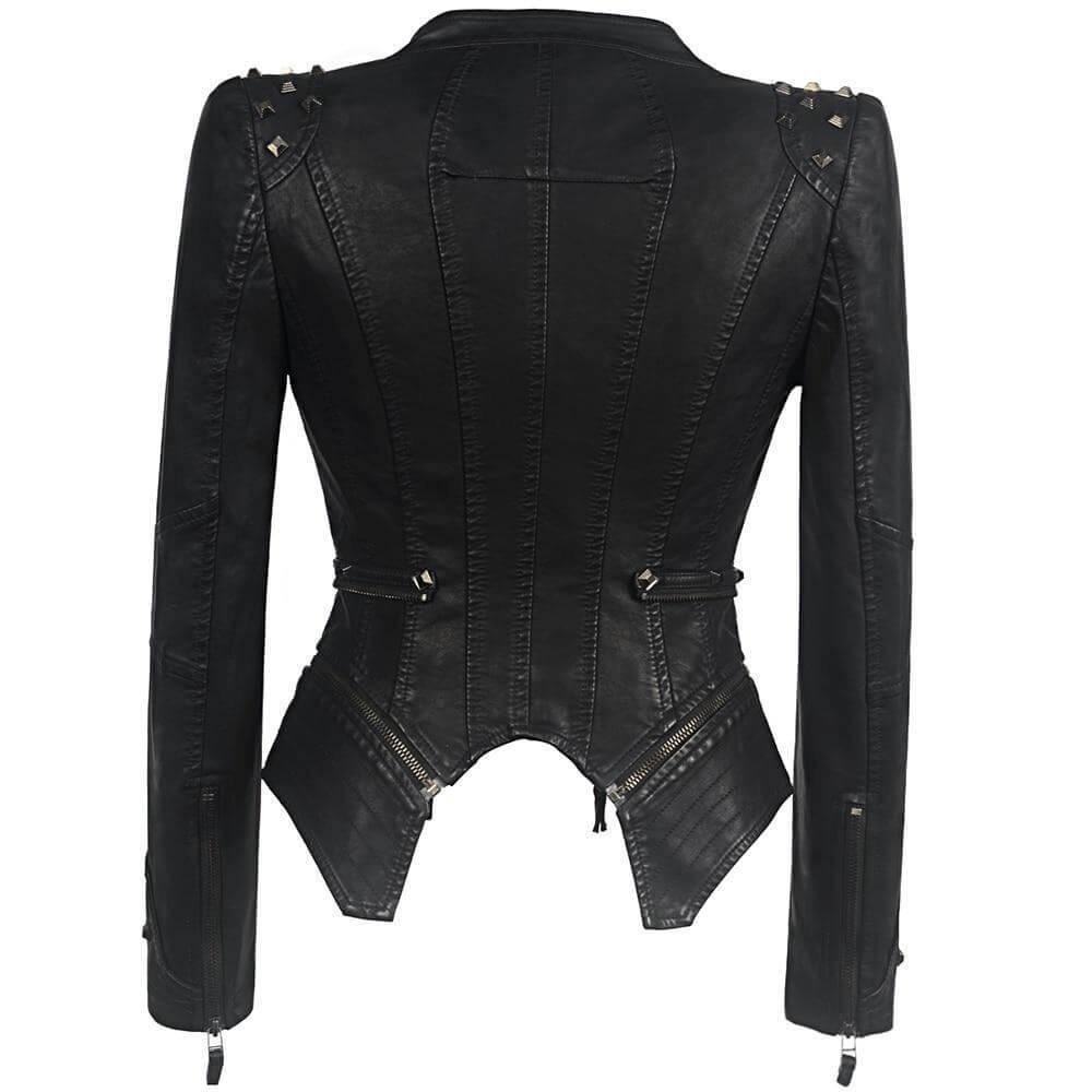 R&B | Damen Gothic Kunstlederjacke