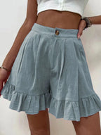 R&B | Lässige Shorts mit weitem Bein