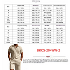 R&B | Kurzärmliges Poloshirt und Shorts Strandanzug