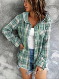 R&B | Karierte Jacke mit Kapuze Baumwolle und Polyester Leger und Komfortabel