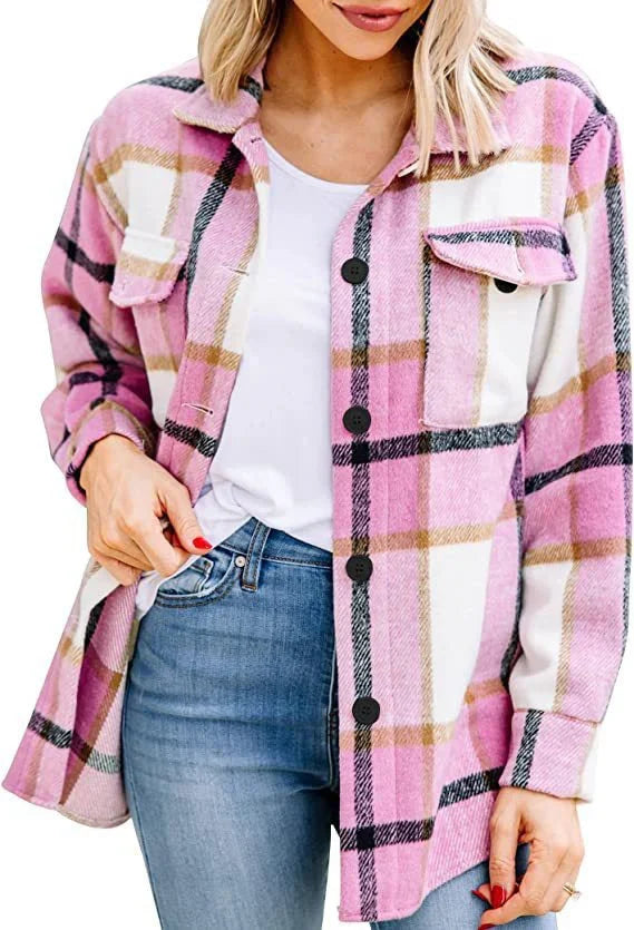 R&B | Langarm Warme Hemd Jacke - Knopf Daunen