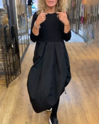 R&B | Patchwork Kleid mit Kordelzug