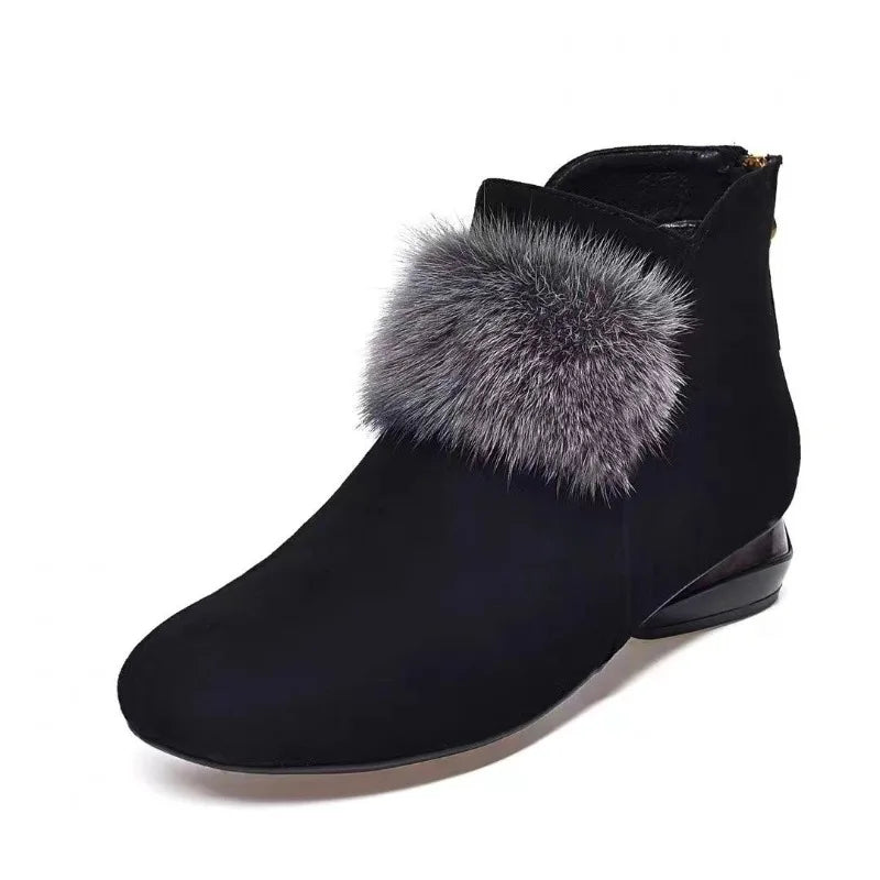 Gefütterte Stiefeletten mit rutschfester Sohle R&B R&B