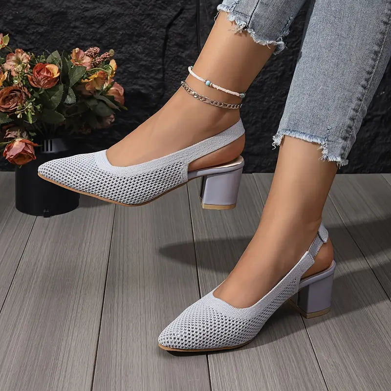 Atmungsaktive hochhackige Pantoffeln Sandalen Frauenschuhe R&B