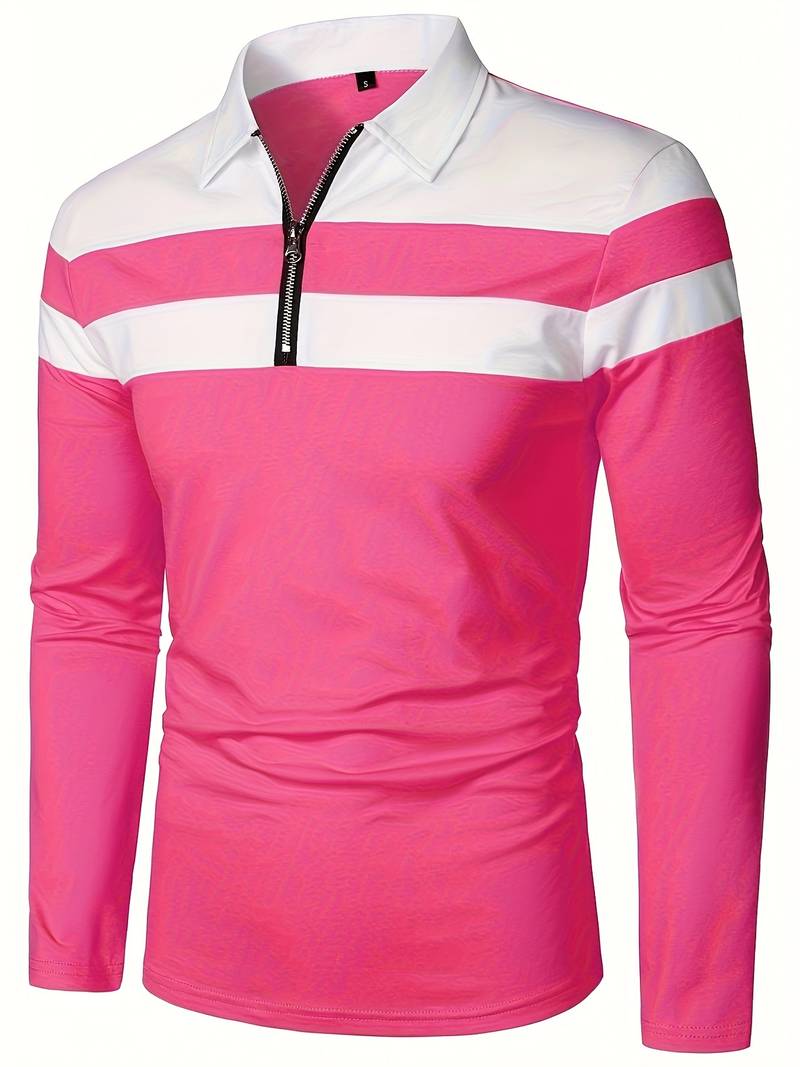 EB – langärmliges poloshirt mit reißverschluss
