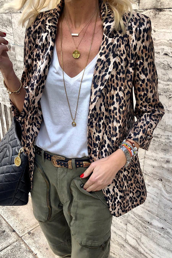 R&B | All See Leopard Leichtgewicht Blazer