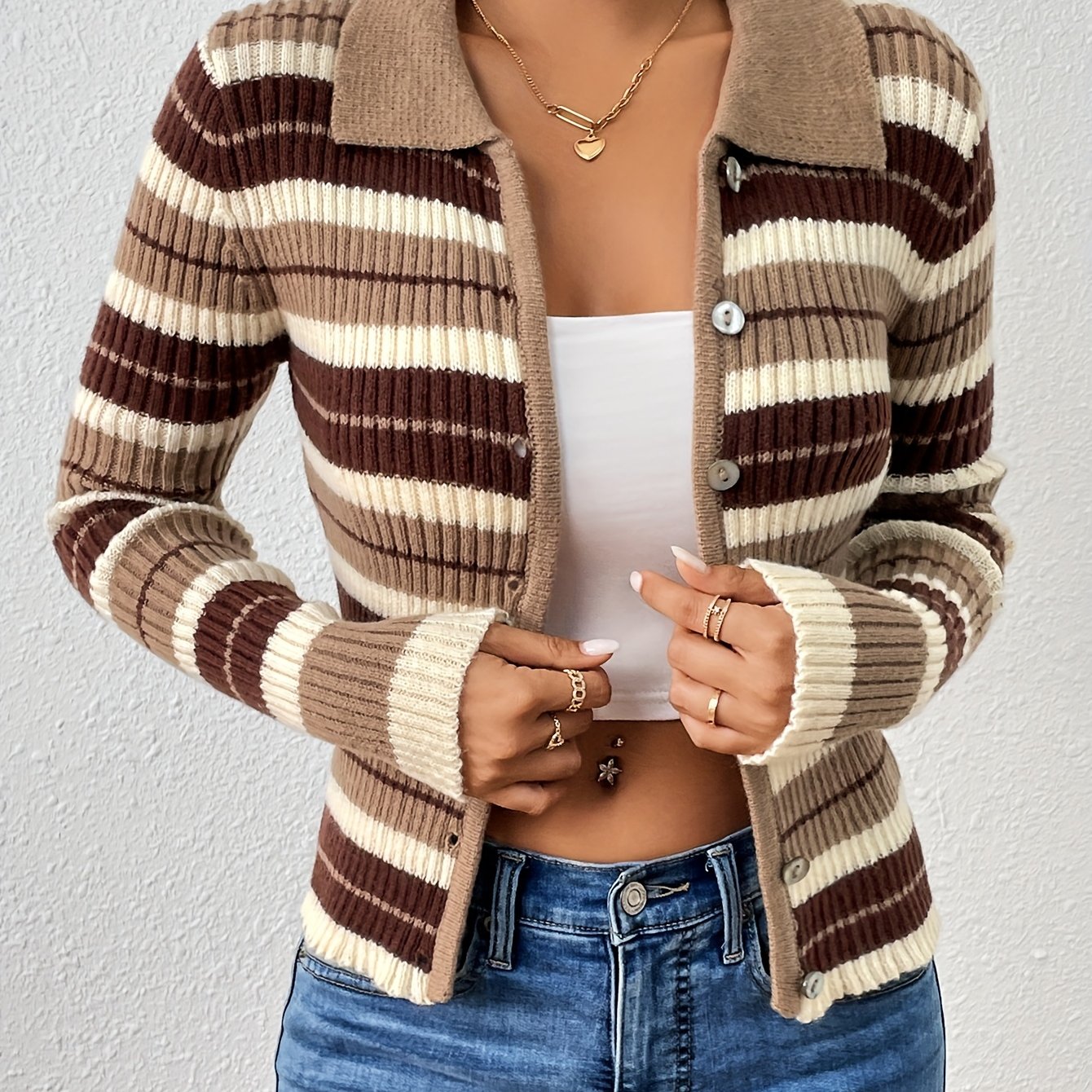 R&B | Lässige und Modische Strickjacke