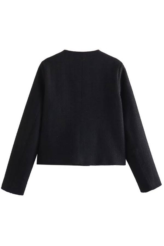 R&B | Hals Slim Fit Colorblock Damen Knopfjacke
