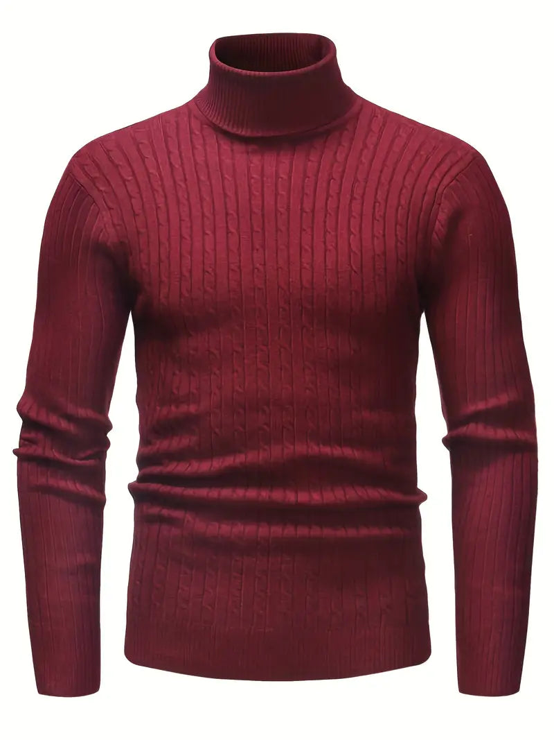 R&B - Strick Herren Rollkragenpullover