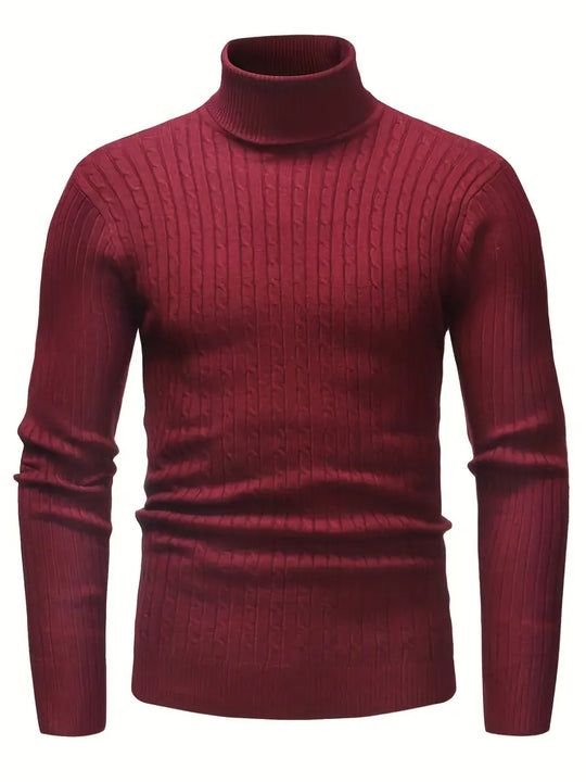 R&B - Strick Herren Rollkragenpullover