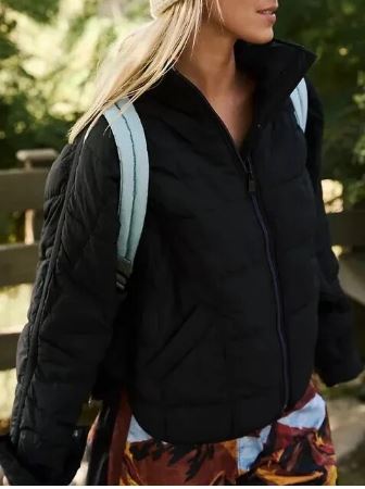 R&B | Gepolsterte Jacke mit Stehkragen