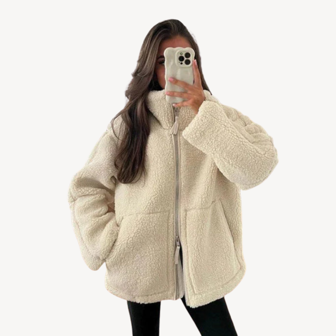 R&B | Damen Bequeme Zip-Up Fleecejacke