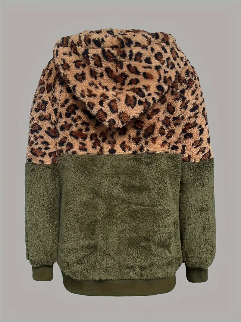 R&B | Leopardenmuster Farbblock Pullover