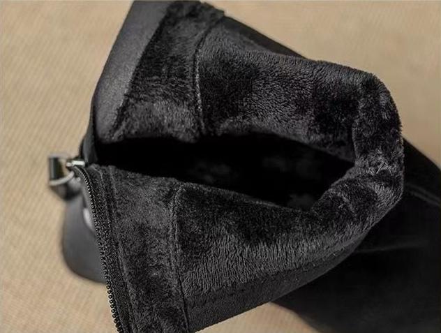 Stilvolle Blockabsatzstiefel mit Reißverschluss hinten R&B
