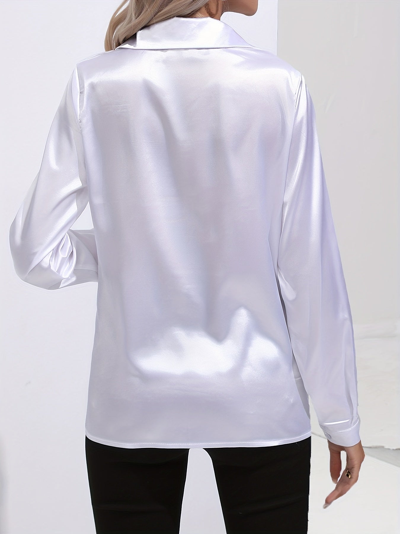 R&B | Damen Elegante Satinbluse