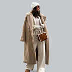 Damen Kunstfelljacke mit Teddy-Optik & Langer Passform | R&B