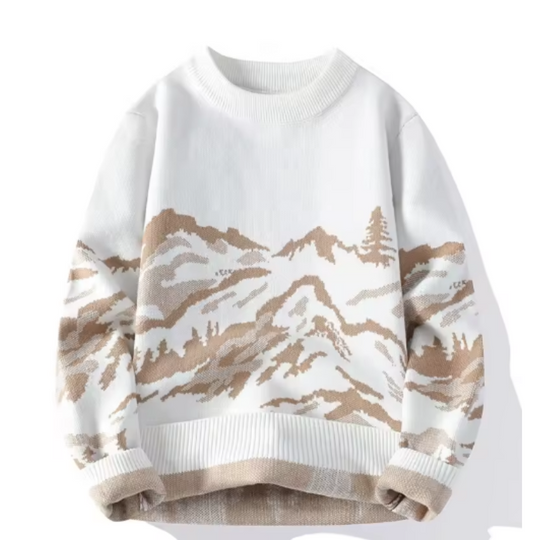 R&B | Strickpullover Bergmotiv Warm und Stilvoll
