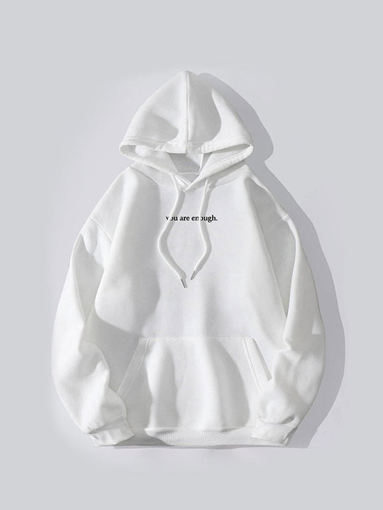 R&B | Oversized Hoodie mit Kängurutasche Und Kordelzug Und Buchstabendruck