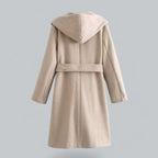 R&B | Damen Kapuzen Lang Trenchcoat
