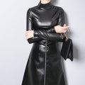 R&B | Schwarzer pullover mit Hohem Kragen