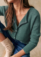 R&B | grob gestrickter Cardigan-Pullover