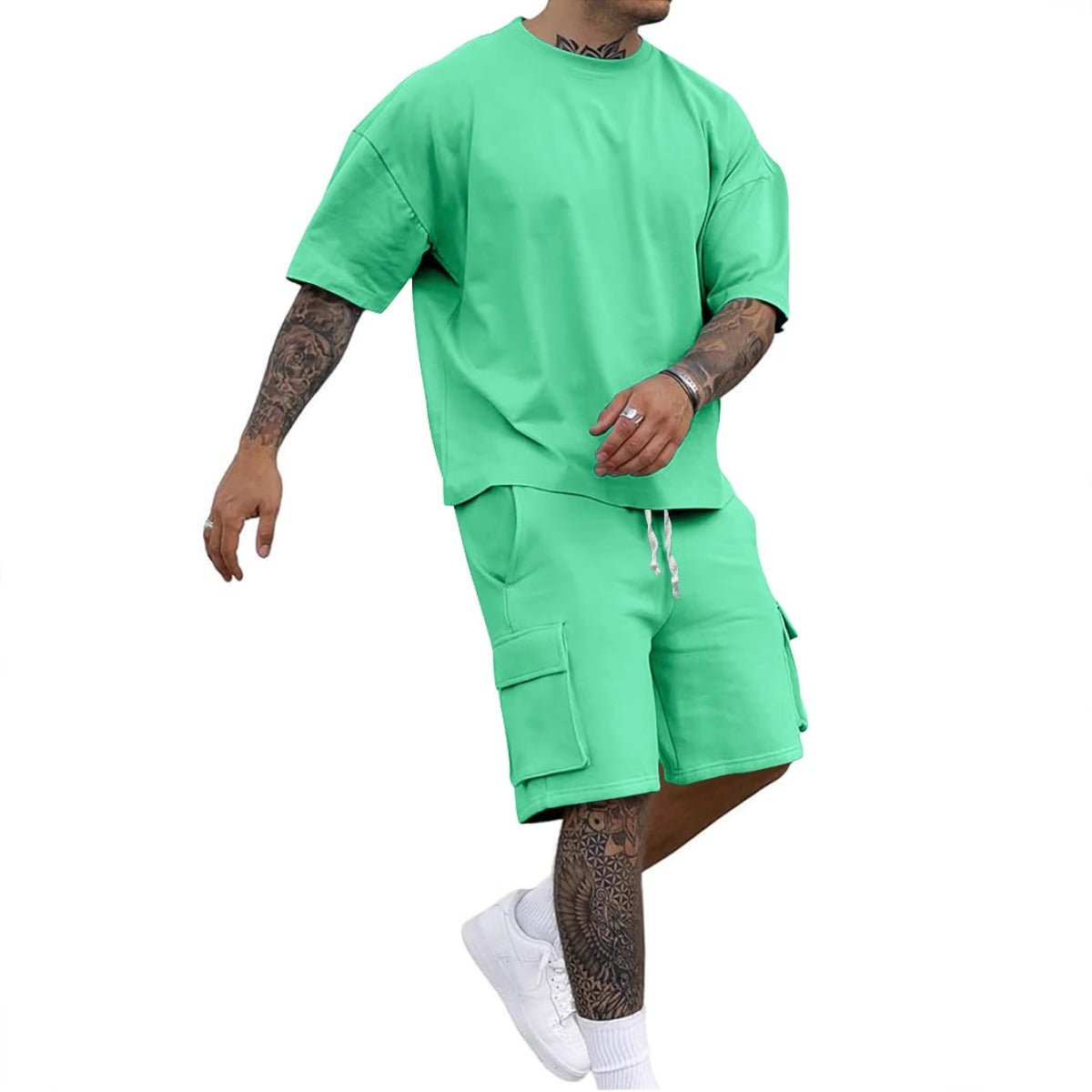 R&B | T-Shirt Werkzeugshorts Sportanzug