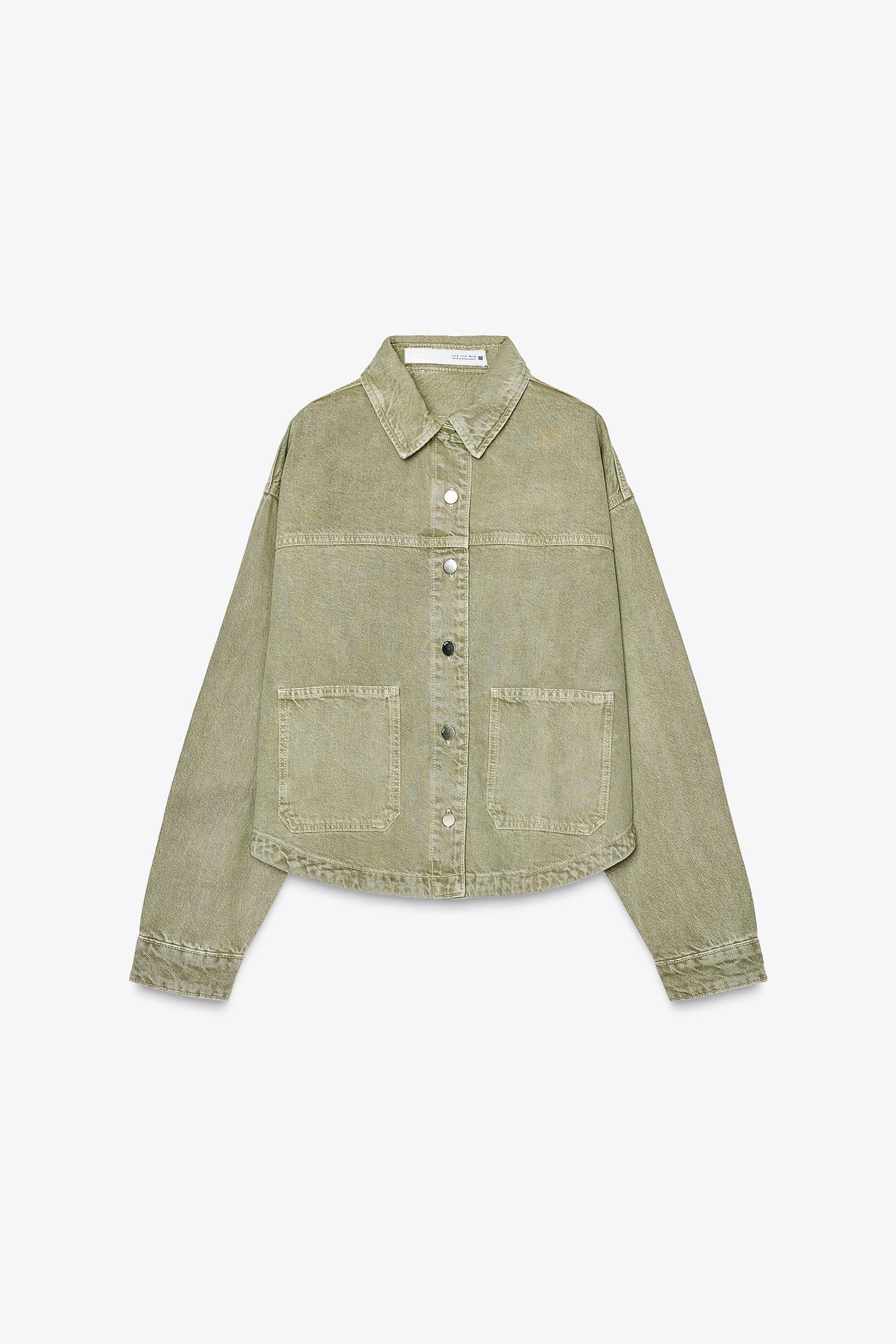 R&B | Klassische Khaki Denim-Jacke für Den Alltag