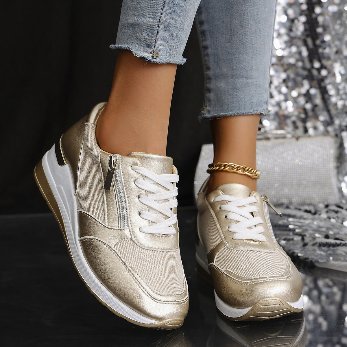 Orthopädische Schuhe mit seitlichem Reißverschluss R&B R&B