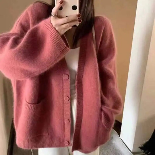 R&B | Elegante Strickjacke mit Knopfleiste