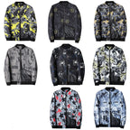 R&B | Abstrakt bedruckte Herren Bomberjacke