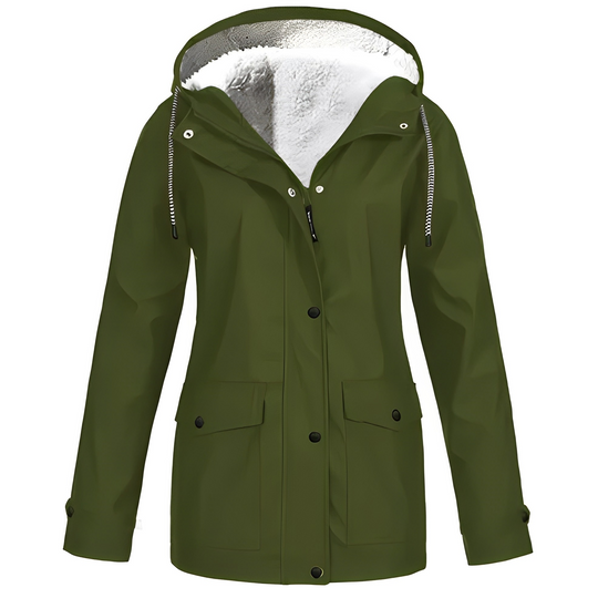 R&B | Fleecegefütterte Damen Regenjacke