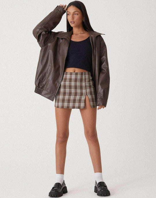 R&B | Übergroße Damen Kunstlederjacke