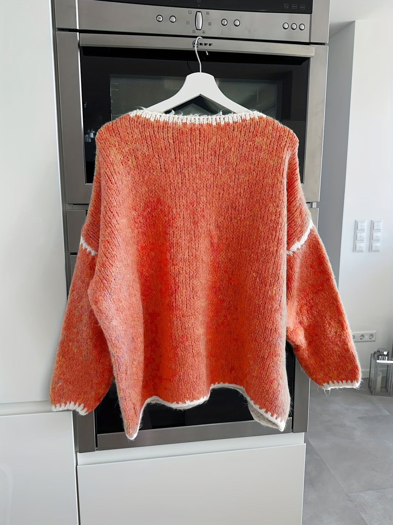 R&B | Lockere Strickpullover Weich und Gemütlich Einzigartige Häkel-details