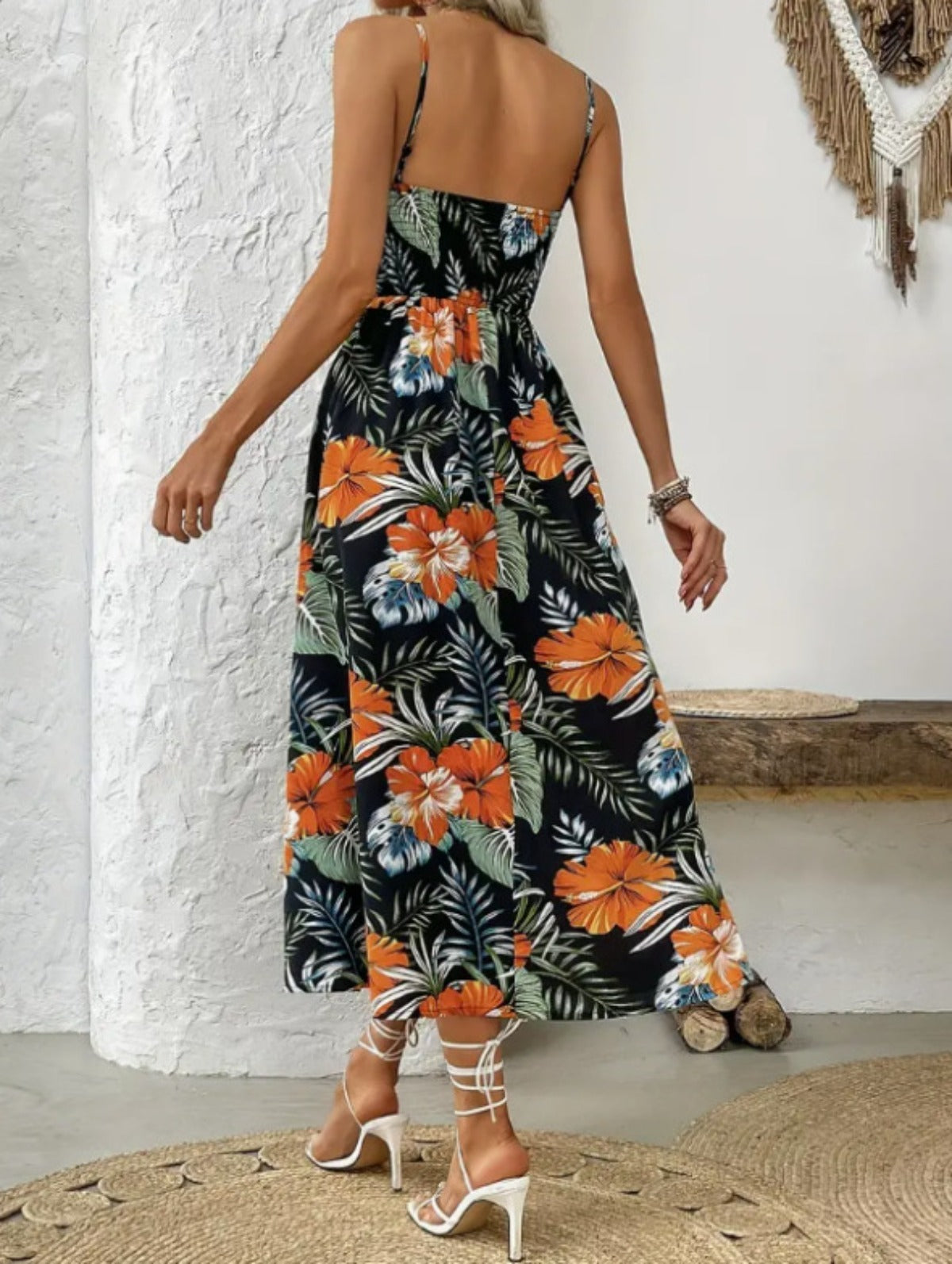 R&B | Elegantes bedrucktes Kleid