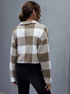 R&B | Karierter Button-Down-Kragenjacke