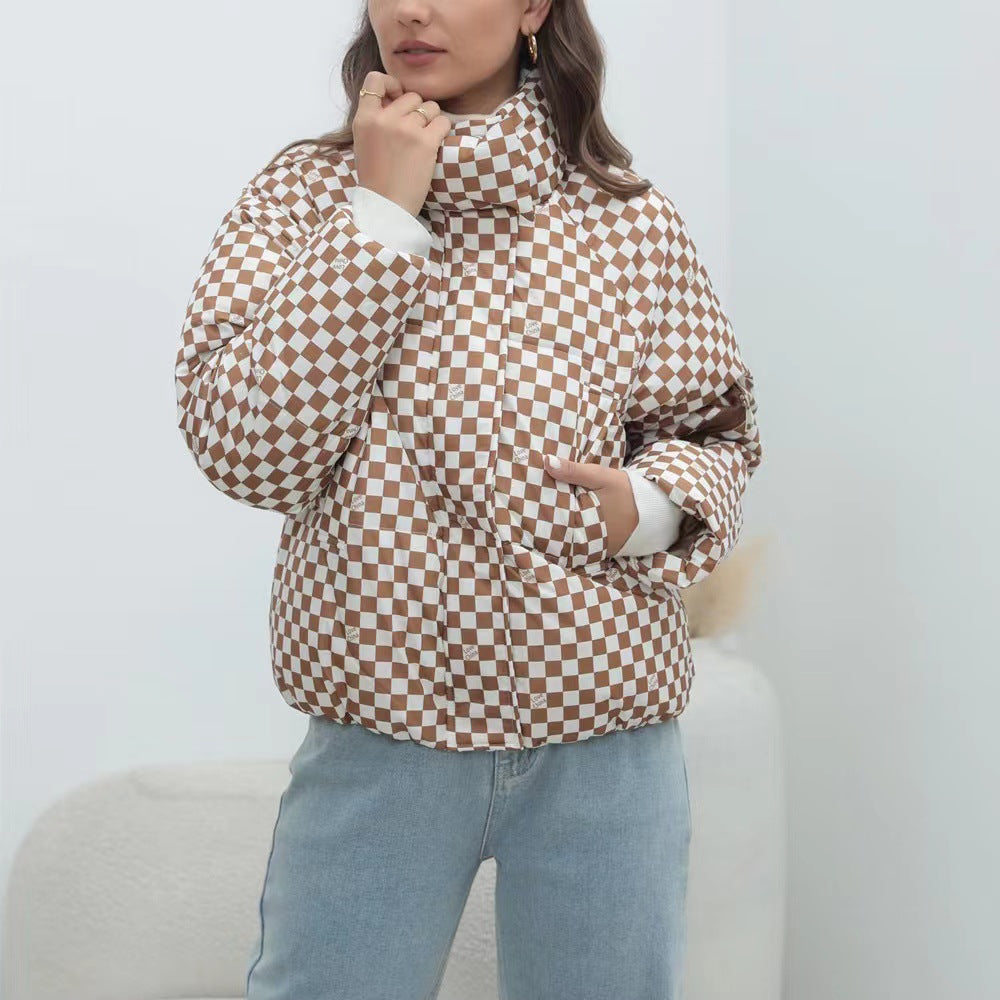 R&B | Damen Steppwindbreaker mit Hohem Kragen